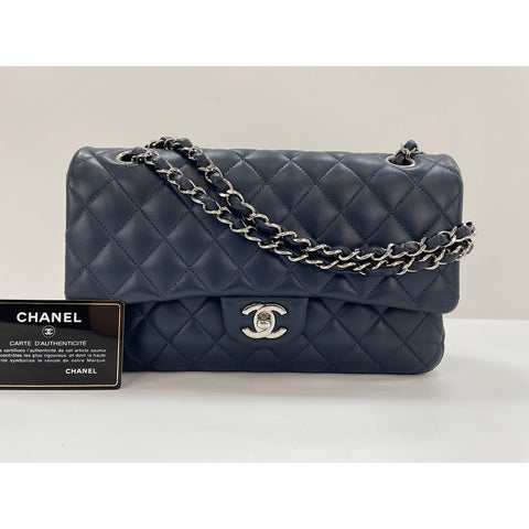 CHANEL Matrasse 25 Shoulder Bag Navy WS31963