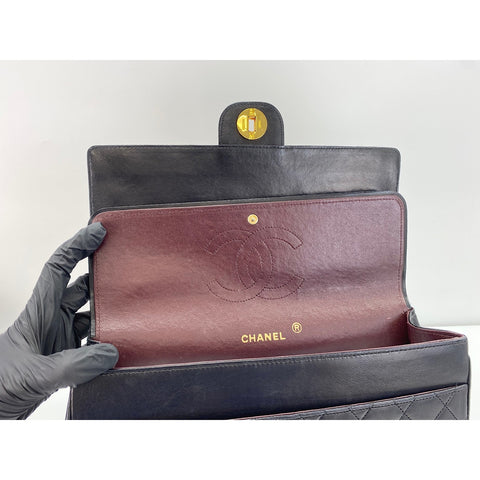 CHANEL Lambskin Matelasse Shoulder Bag black WS31964
