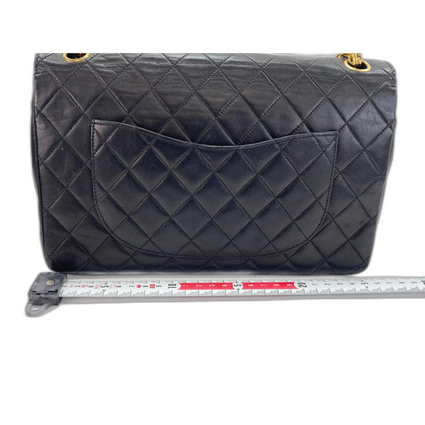CHANEL Lambskin Matelasse Shoulder Bag black WS31964