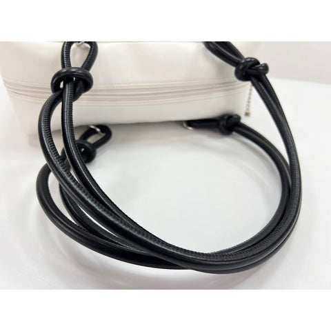 CHANEL Cambon line Handbag white WS31966