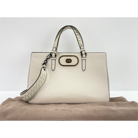 BOTTEGAVENETA 2WAY Elritica Handbag white WS31967