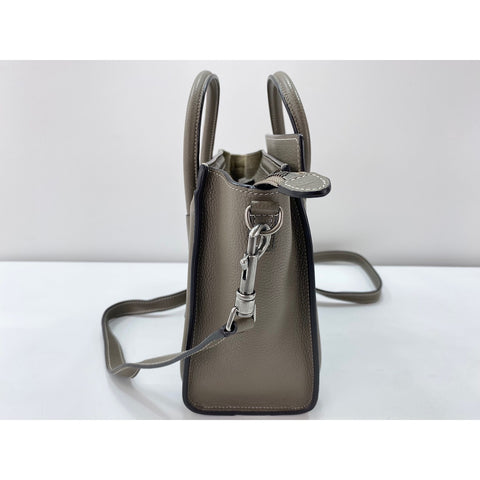 CELINE 2WAY Luggage Nano Handbag gray WS31969