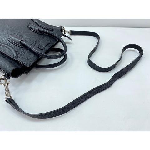 CELINE 2WAY Luggage Nano Handbag black WS31970
