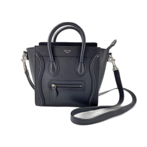 CELINE 2WAY Luggage Nano Handbag black WS31970