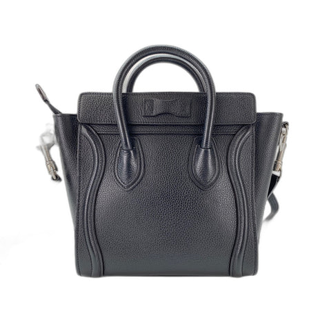 CELINE 2WAY Luggage Nano Handbag black WS31970