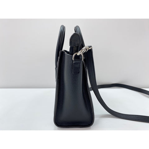 CELINE 2WAY Luggage Nano Handbag black WS31970