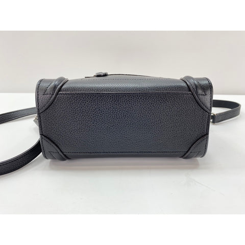 CELINE 2WAY Luggage Nano Handbag black WS31970