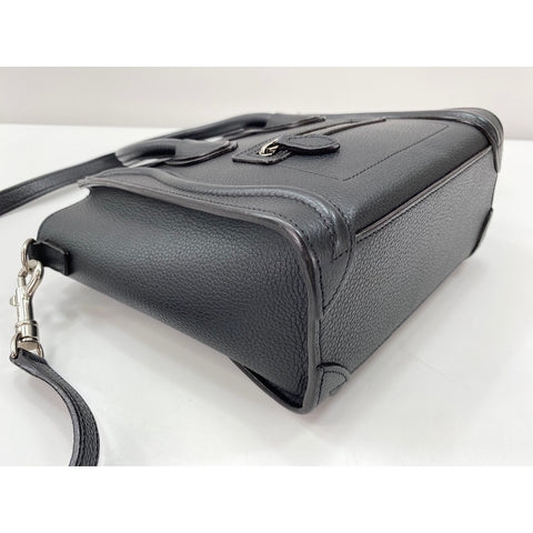 CELINE 2WAY Luggage Nano Handbag black WS31970