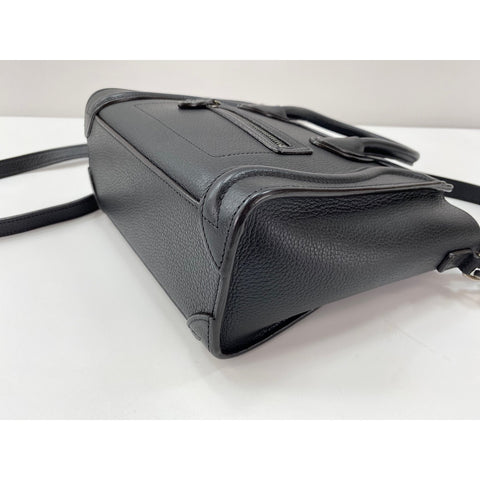 CELINE 2WAY Luggage Nano Handbag black WS31970