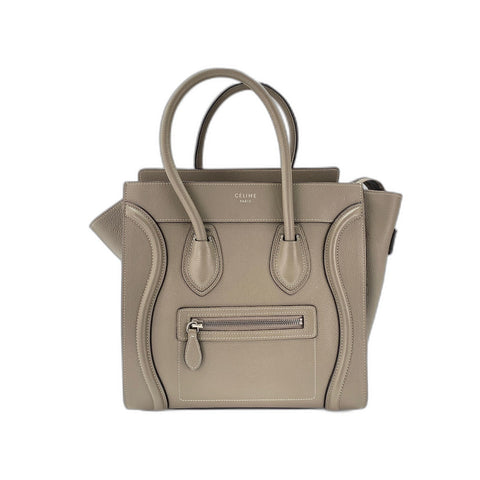 CELINE Luggage micro Handbag gray WS31971