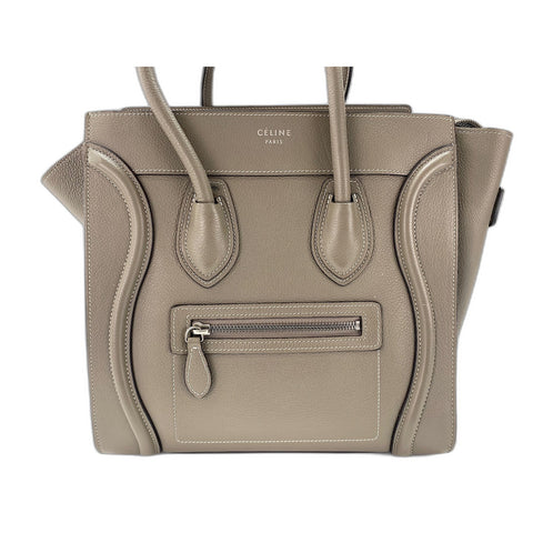CELINE Luggage micro Handbag gray WS31971
