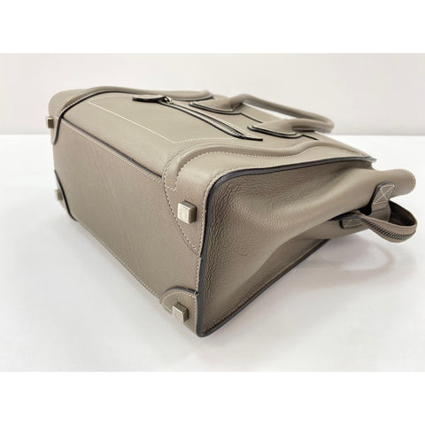 CELINE Luggage micro Handbag gray WS31971