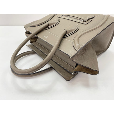 CELINE Luggage micro Handbag gray WS31971