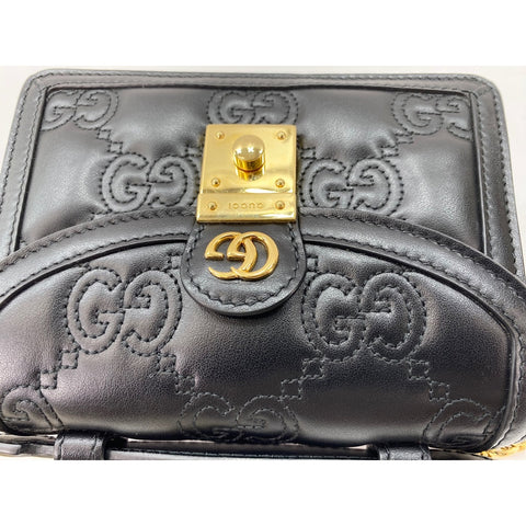 GUCCI 2WAY Handbag black WS31986