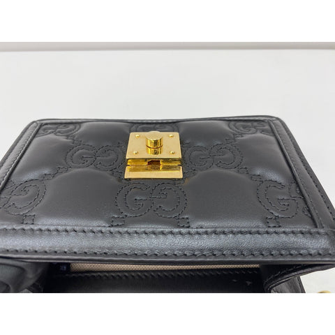 GUCCI GGMatelasse 2WAY Handbag black WS31986