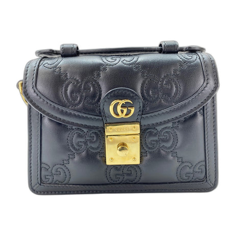 GUCCI 2WAY Handbag black WS31986