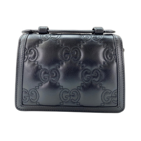 GUCCI 2WAY Handbag black WS31986
