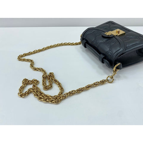 GUCCI GGMatelasse 2WAY Handbag black WS31986