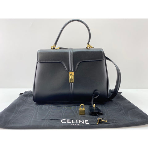 CELINE 2WAY 16-inch Handbag black WS31987