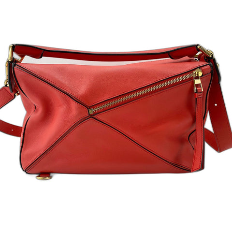 LOEWE puzzle bag medium Shoulder Bag Red WS31988