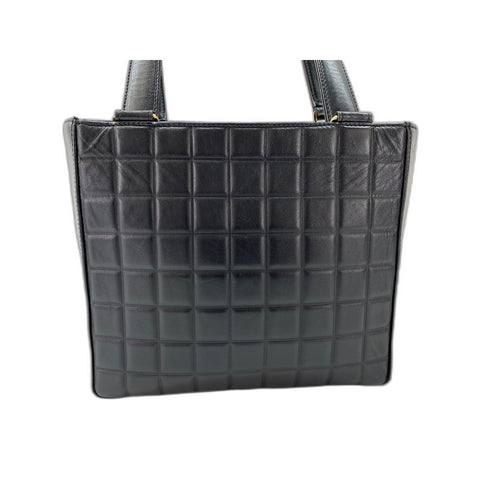 CHANEL Chocolate bar Tote Bag black WS31989