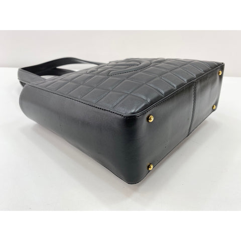 CHANEL Chocolate bar Tote Bag black WS31989
