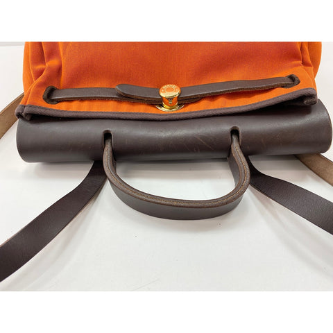 HERMES 2WAY Herbag Add PM Handbag Orange WS31990