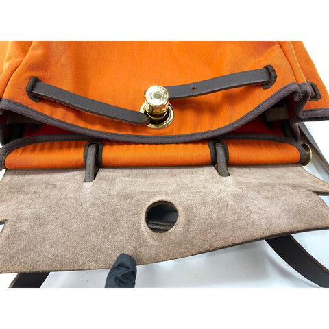 HERMES 2WAY Herbag Add PM Handbag Orange WS31990