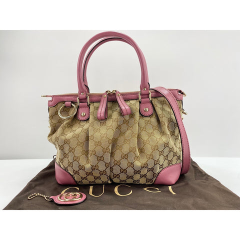 GUCCI 2WAY Suki Tote Bag pink WS31994