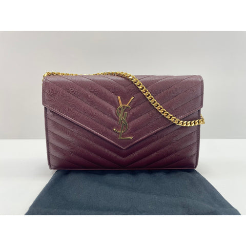YVES SAINT LAURENT Shoulder Bag wine-red WS31995