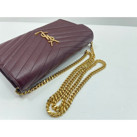 YVES SAINT LAURENT Shoulder Bag wine-red WS31995