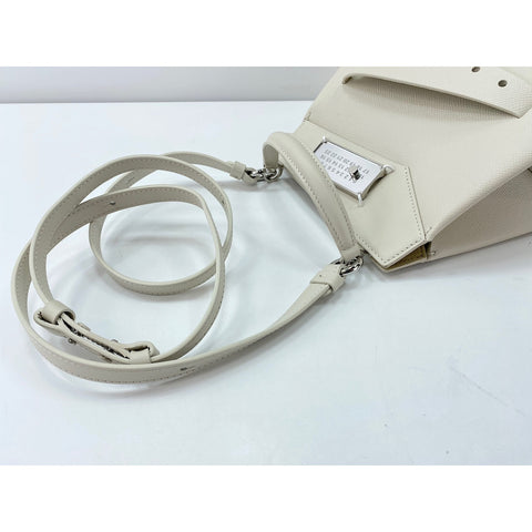 Maison Margiela 2WAY Snatch Handbag white WS31998