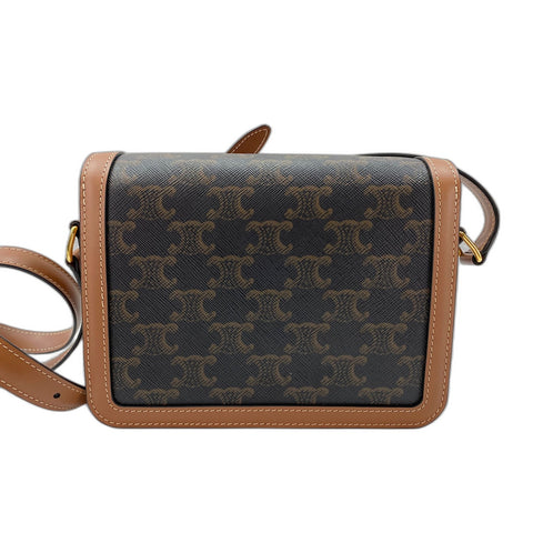 CELINE teen Shoulder Bag Brown WS32003