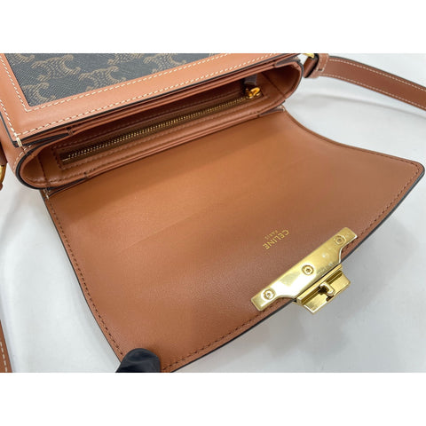 CELINE Teen Triomphe Shoulder Bag Brown WS32004