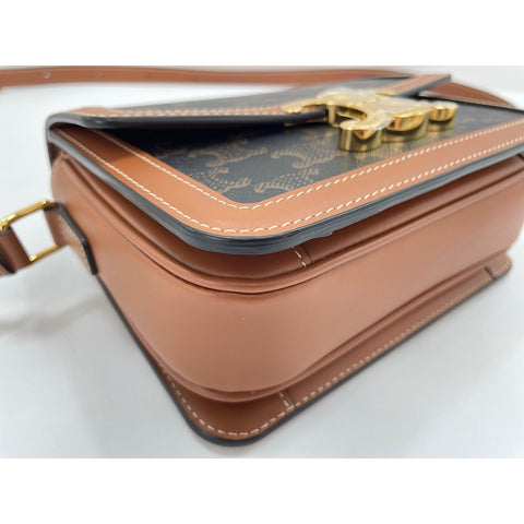 CELINE Teen Triomphe Shoulder Bag Brown WS32004