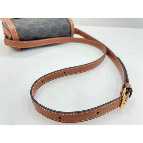 CELINE Teen Triomphe Shoulder Bag Brown WS32004