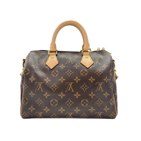 LOUIS VUITTON 2WAY Speedy Bandoulire 25 Handbag Brown WS32013