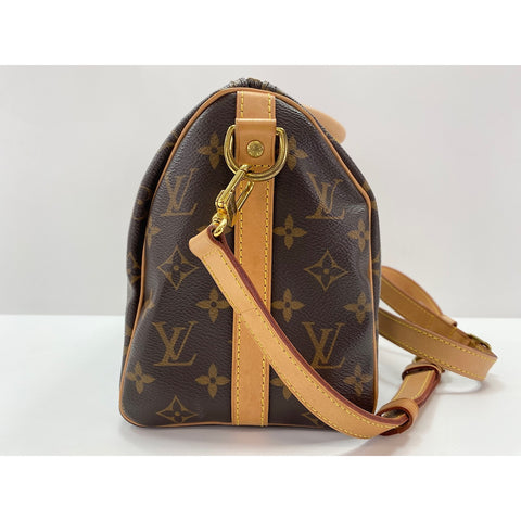 LOUIS VUITTON 2WAY Speedy Bandoulire 25 Handbag Brown WS32013