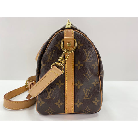 LOUIS VUITTON 2WAY Speedy Bandoulire 25 Handbag Brown WS32013