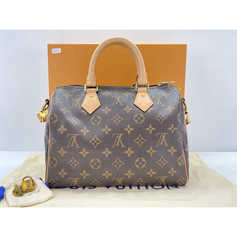 LOUIS VUITTON 2WAY Speedy Bandoulire 25 Handbag Brown WS32013