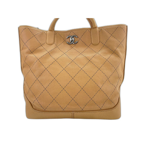 CHANEL 2WAY Tote Bag beige WS32015