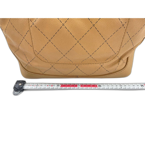 CHANEL 2WAY Tote Bag beige WS32015