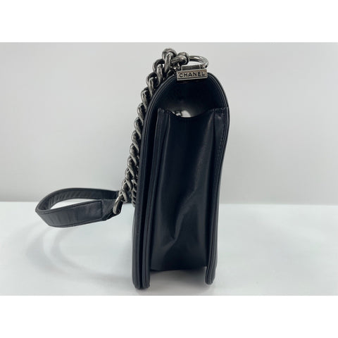CHANEL Boy Chanel Large Shoulder Bag black WS32017