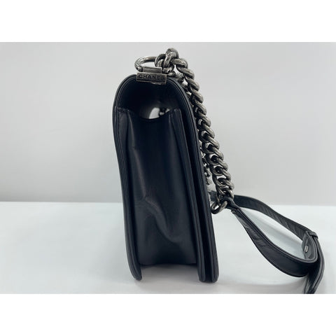 CHANEL Boy Chanel Large Shoulder Bag black WS32017