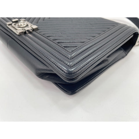 CHANEL Boy Chanel Large Shoulder Bag black WS32017