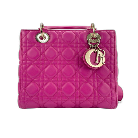 Christian Dior 2WAY Lady Dior Medium Handbag pink WS32019