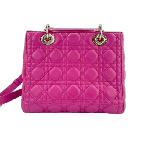 Christian Dior 2WAY Lady Dior Medium Handbag pink WS32019