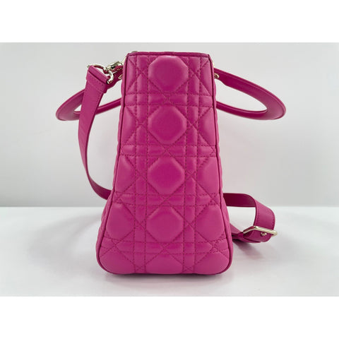 Christian Dior 2WAY Lady Dior Medium Handbag pink WS32019