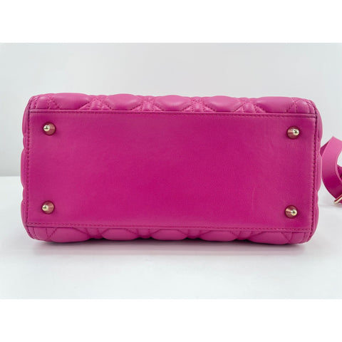 Christian Dior 2WAY Lady Dior Medium Handbag pink WS32019