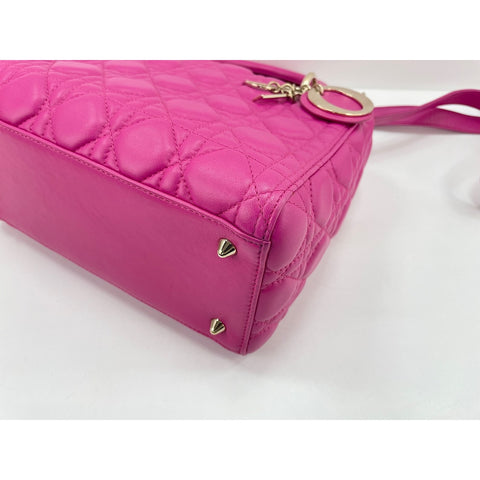 Christian Dior 2WAY Lady Dior Medium Handbag pink WS32019